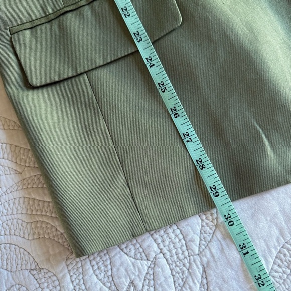 Loft - Petite Relaxed Fluid Blazer - Olive Green - Picture 11 of 13